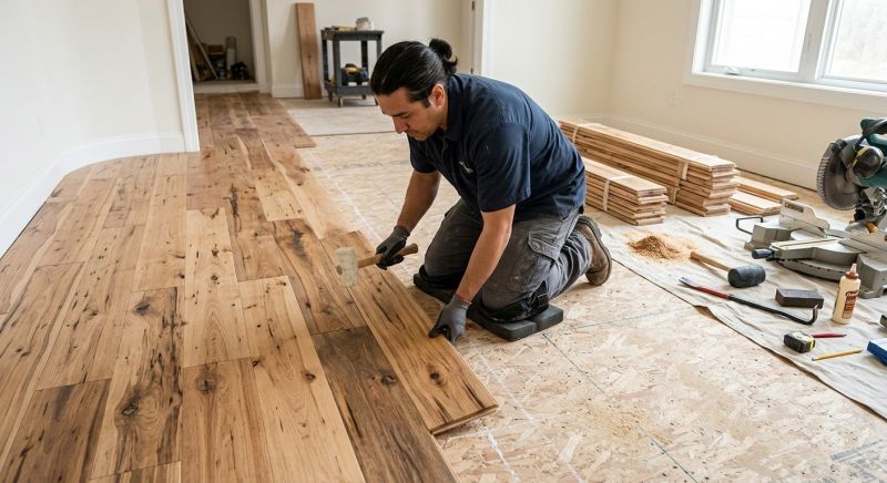 Hickory Floor Installation