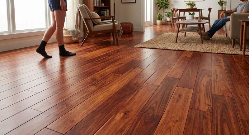 Cherry Floor Installation in Elm Grove, WI