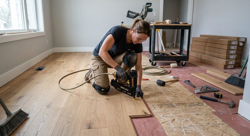 Hardwood Floor Installation in Pleasant Prairie, WI