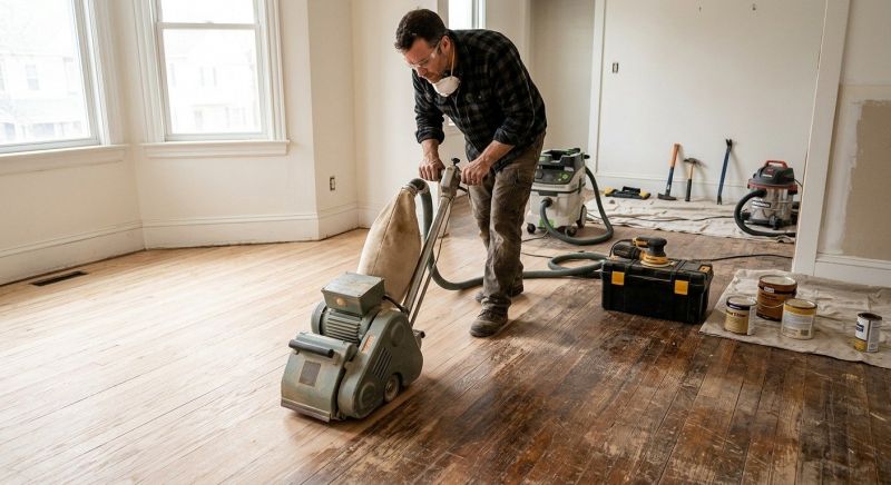 Hardwood Floor Renovation in Racine, WI