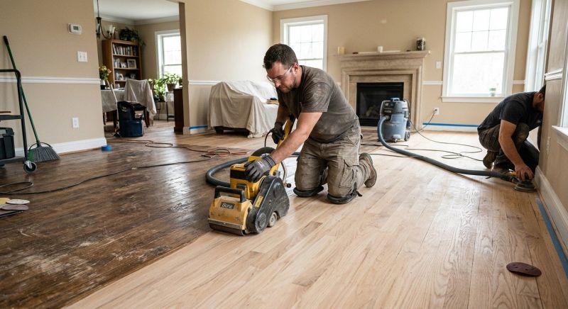 Hardwood Floor Renovation in Racine, WI