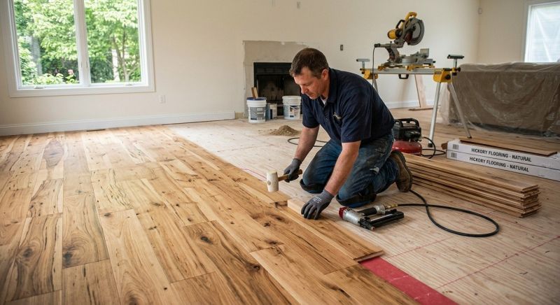 Hickory Floor Installation in Racine, WI