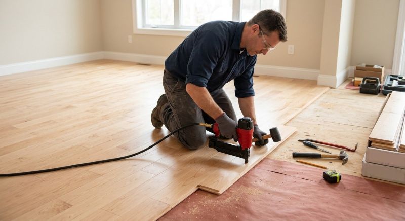 Maple Flooring Installation in Brookfield, WI