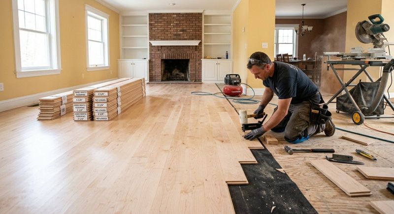 Maple Flooring Installation in Oak Creek, WI