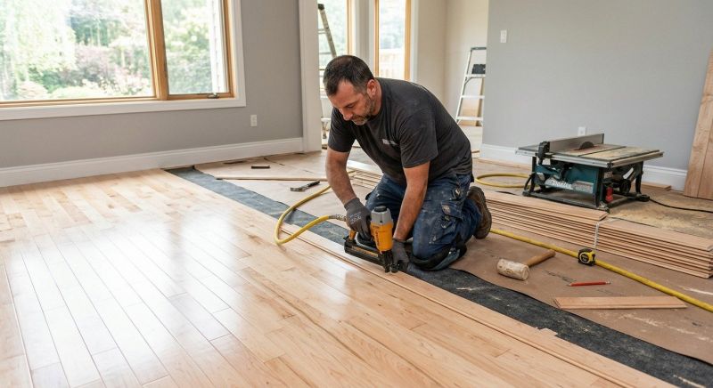 Maple Flooring Installation in Pleasant Prairie, WI