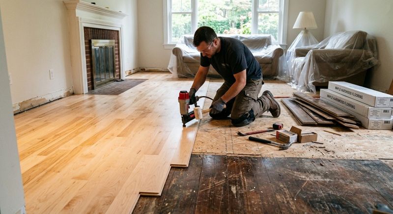 Maple Flooring Installation in Zion, IL