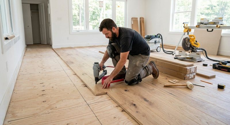 Oak Floor Installation in Franklin, WI