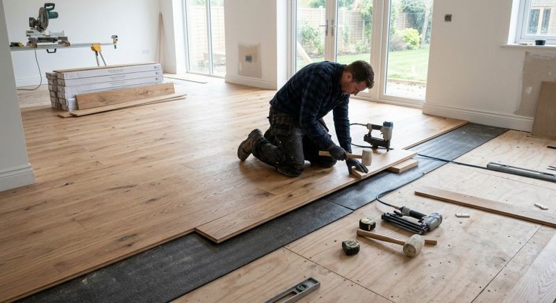 Oak Floor Installation in Kansasville, WI