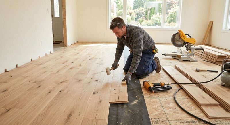Oak Floor Installation in Milwaukee County, WI