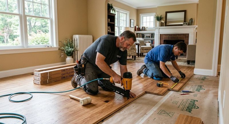 Oak Floor Installation in Oak Creek, WI