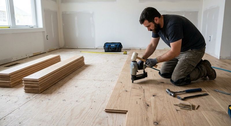 Oak Floor Installation in Union Grove, WI