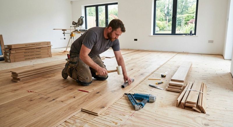 Oak Floor Installation in Waterford, WI