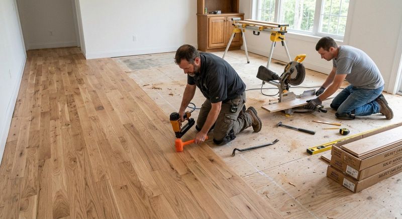 Oak Floor Replacement in Racine, WI