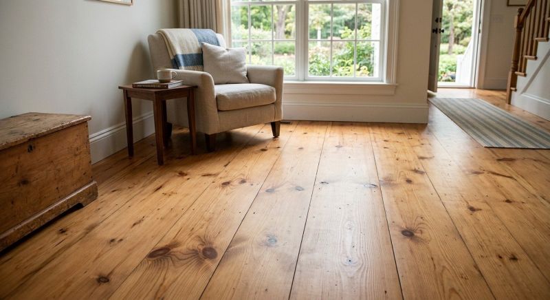Pine Floor Installation in Racine, WI