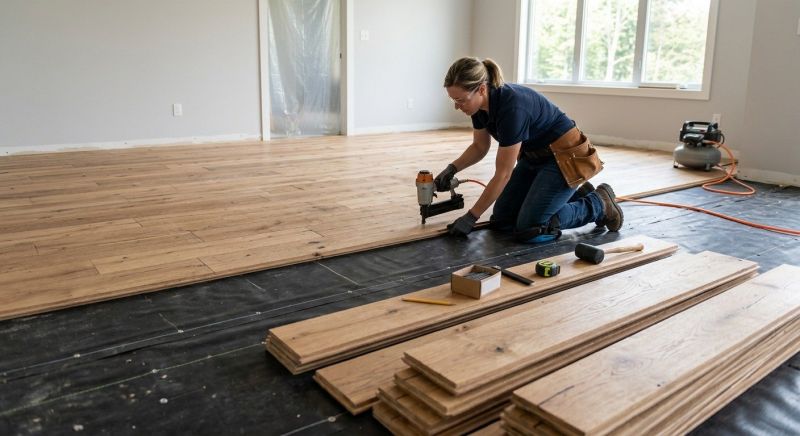 Plank Floor Installation in Racine, WI