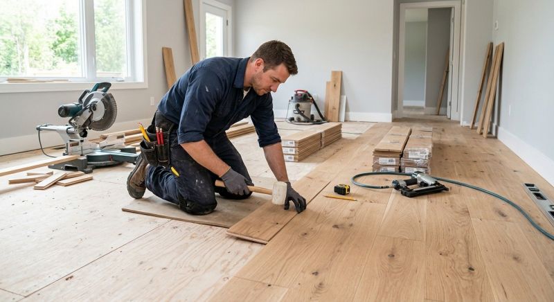 Plank Floor Installation in Racine, WI