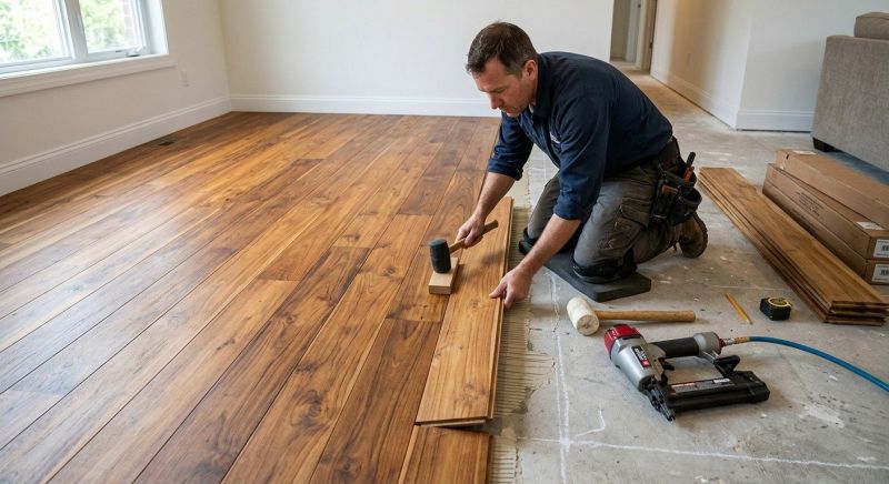 Teak Flooring Installation in Racine, WI