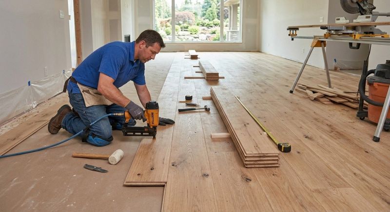 Wide Plank Floor Installation in Racine, WI