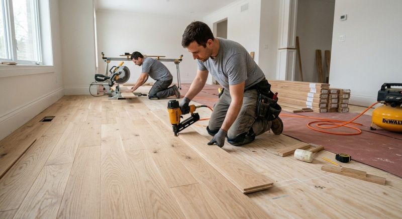 Wood Floor Replacement in Big Bend, WI