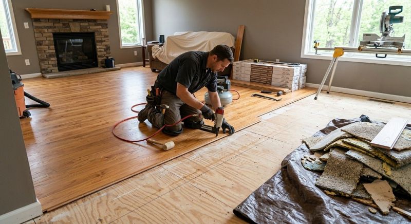 Wood Floor Replacement in Elm Grove, WI