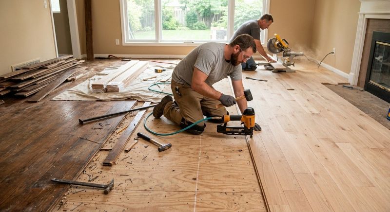 Wood Floor Replacement in Franklin, WI