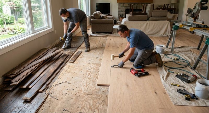 Wood Floor Replacement in Franklin, WI
